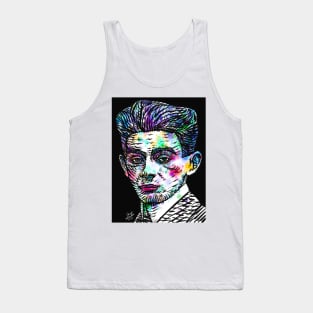 EGON SCHIELE watercolor and ink portrait .1 Tank Top